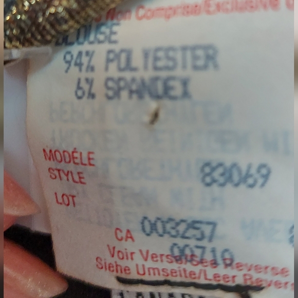 Joseph Ribkoff Vintage Black Tonal Floral Jacquard Asymmetrical Tunic Top - Picture 9 of 15